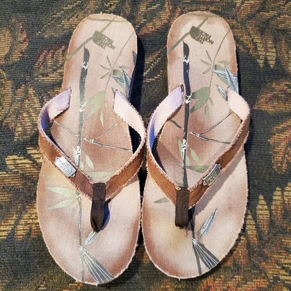 The North Face Shoes - The North Face Canvas Flip Flops Size 11